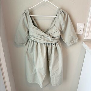Anthropologie Elegant Light Green Mini Dress